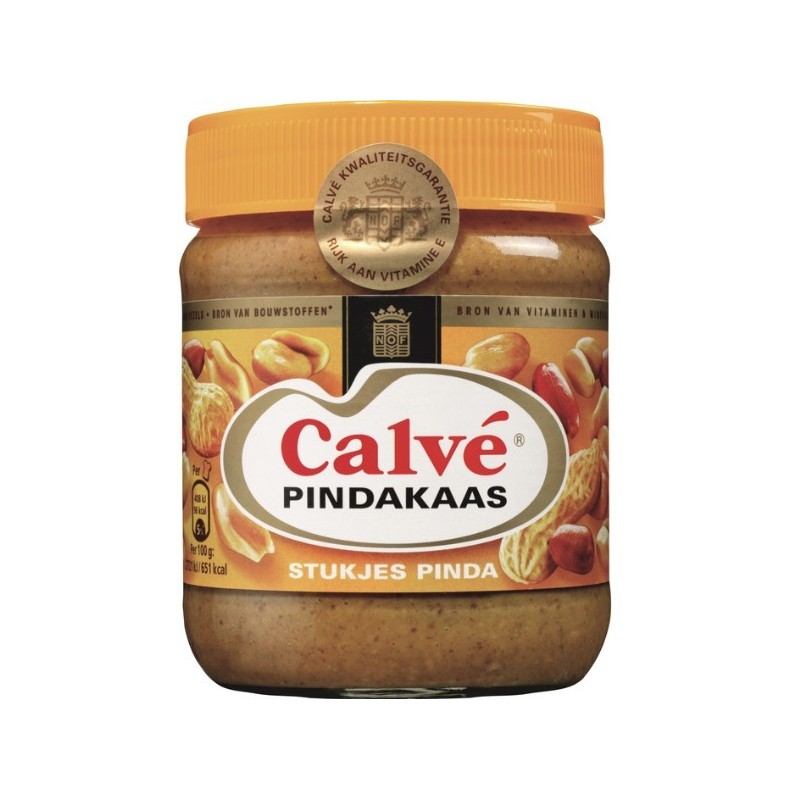 Pindakaas met Stukjes Pinda Calvé