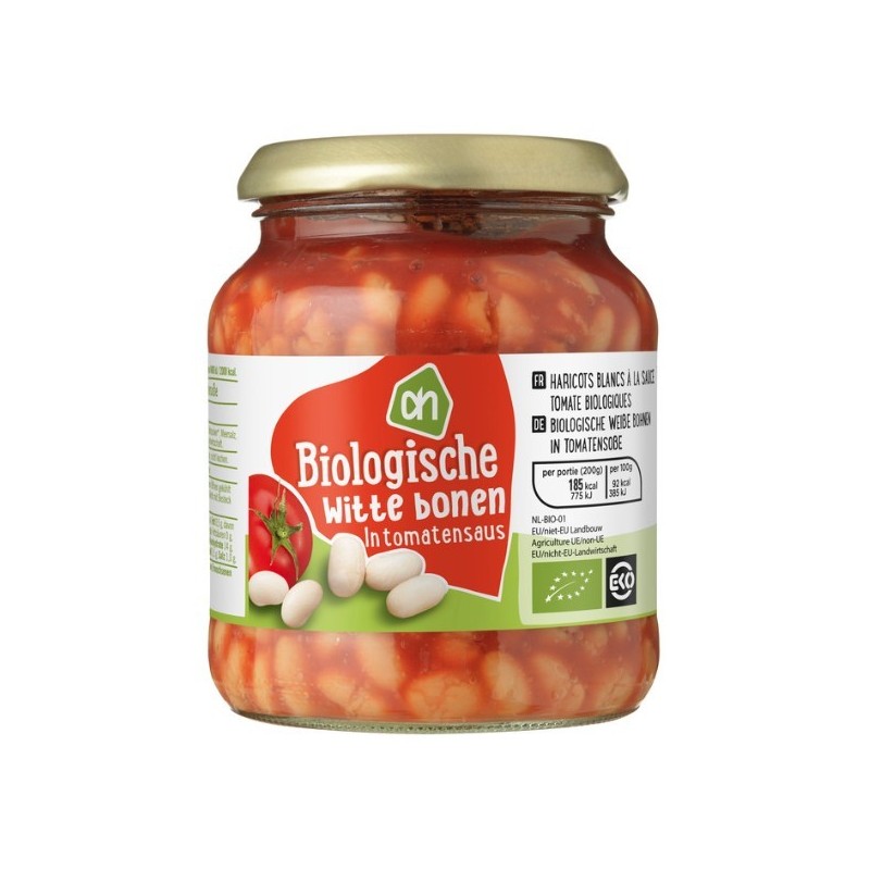 Biologisch Witte Bonen in Tomatensaus AH
