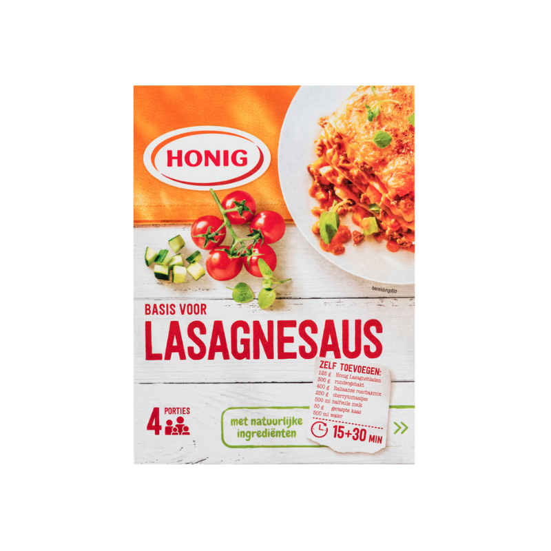 Lasagnesaus Honig