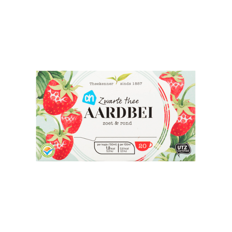 Zwarte Thee Aardbei AH