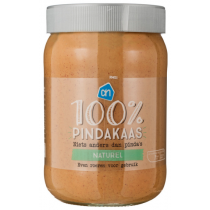 Pindakaas Naturel 100% 600 gr AH