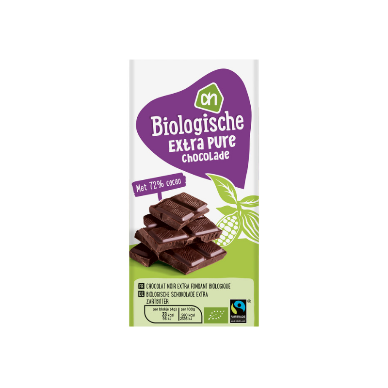 Biologische Extra Chocolade Puur AH