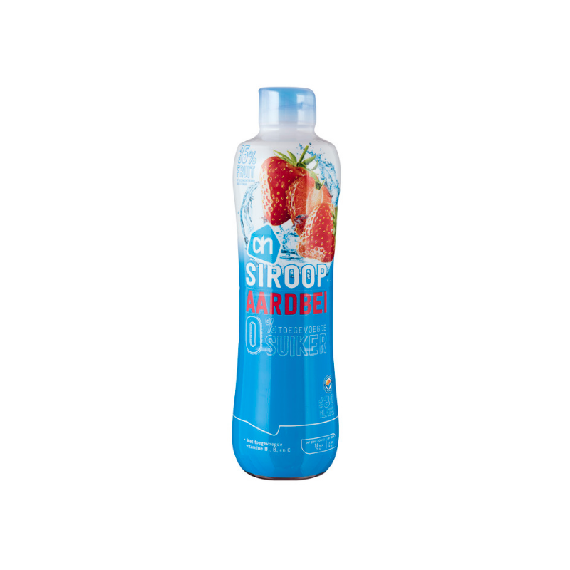 Limonade Siroop Aardbei 0% Suiker AH