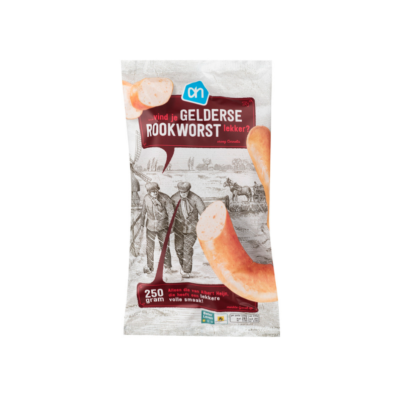 Sap­pi­ge Gel­der­se Rook­worst 250 gr AH