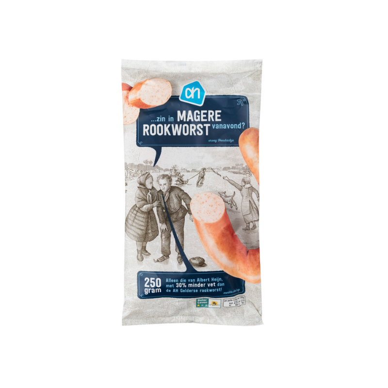 Sappige Magere Rookworst 250 gr AH
