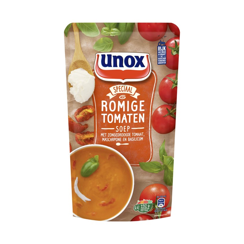 Sopa de Tomate Cremosa en Bolsa Unox