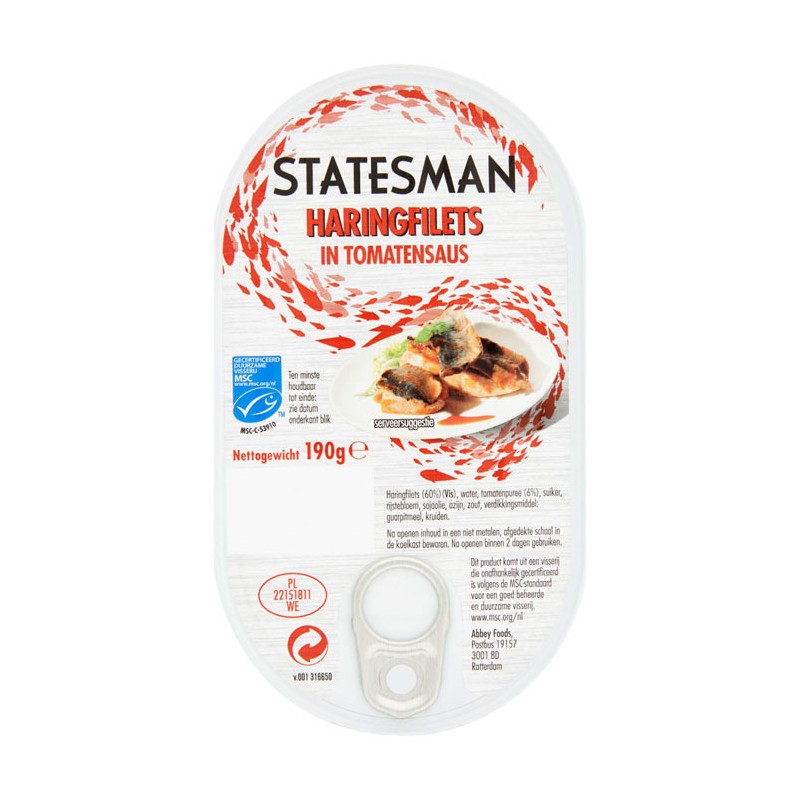 Arenque en Coctail de Tomate Statesman